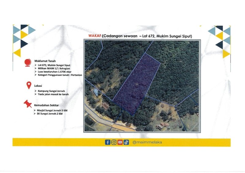 LOT 672, MUKIM SUNGEI SIPUT, DAERAH ALOR GAJAH, MELAKA  , ALOR GAJAH 78000